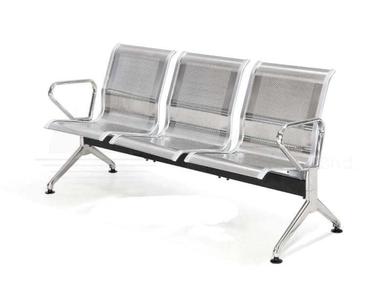 Stainless Steel Link Chair (3 Seats)